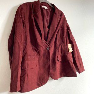 NWT Coldwater Creek Faux Suede Blazer